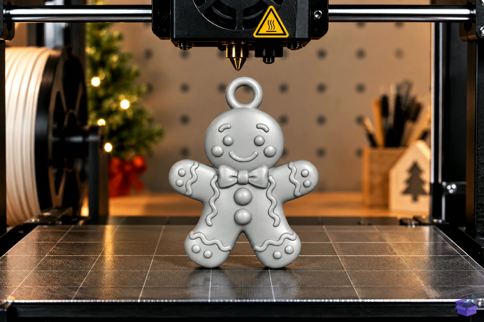 Yılbaşı Gingerbread Anahtarlık STL - 3D Baskı ve Model Dosyası (STL, OBJ, 3MF) - detaylı önizleme 3