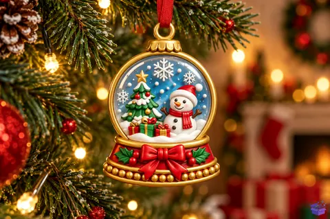 Yılbaşı Snow Globe Anahtarlık STL - 3D Baskı ve Model Dosyası (STL, OBJ, 3MF) - 3D Baskı  İndir (STL, OBJ, 3MF)