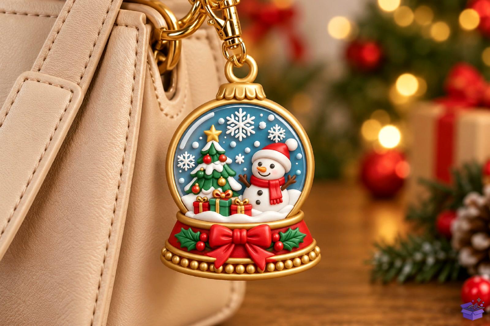 Yılbaşı Snow Globe Anahtarlık STL - 3D Baskı ve Model Dosyası (STL, OBJ, 3MF) - detaylı önizleme 2