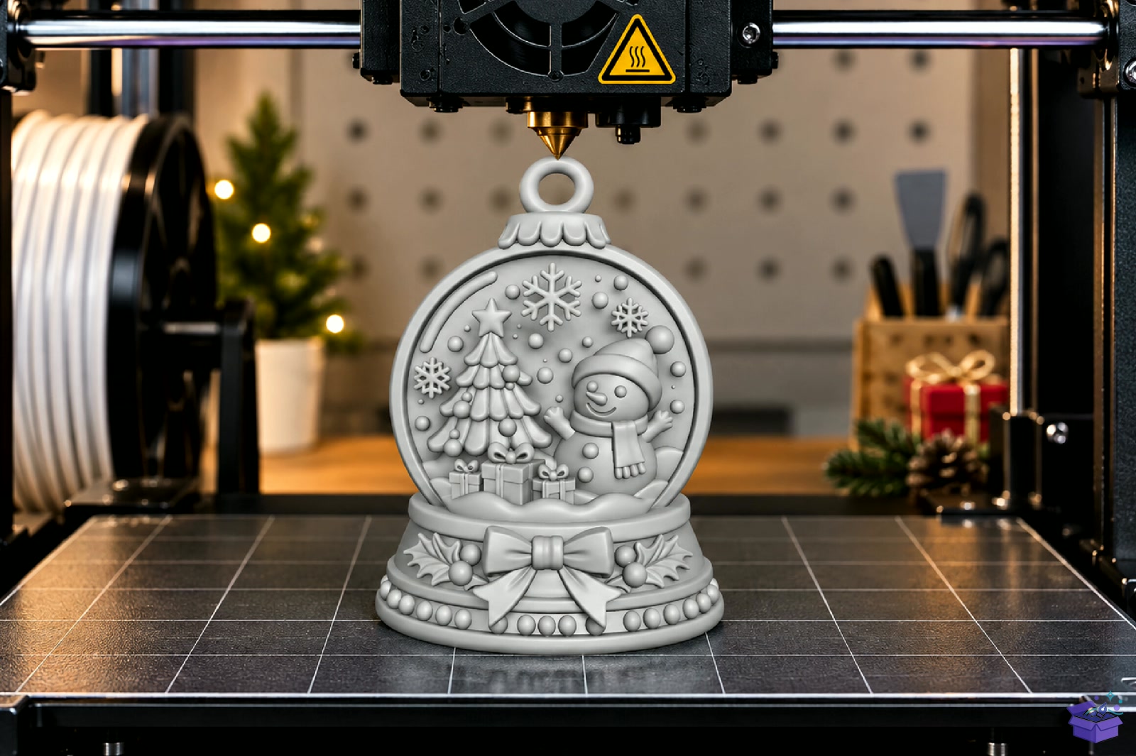 Yılbaşı Snow Globe Anahtarlık STL - 3D Baskı ve Model Dosyası (STL, OBJ, 3MF) - detaylı önizleme 3