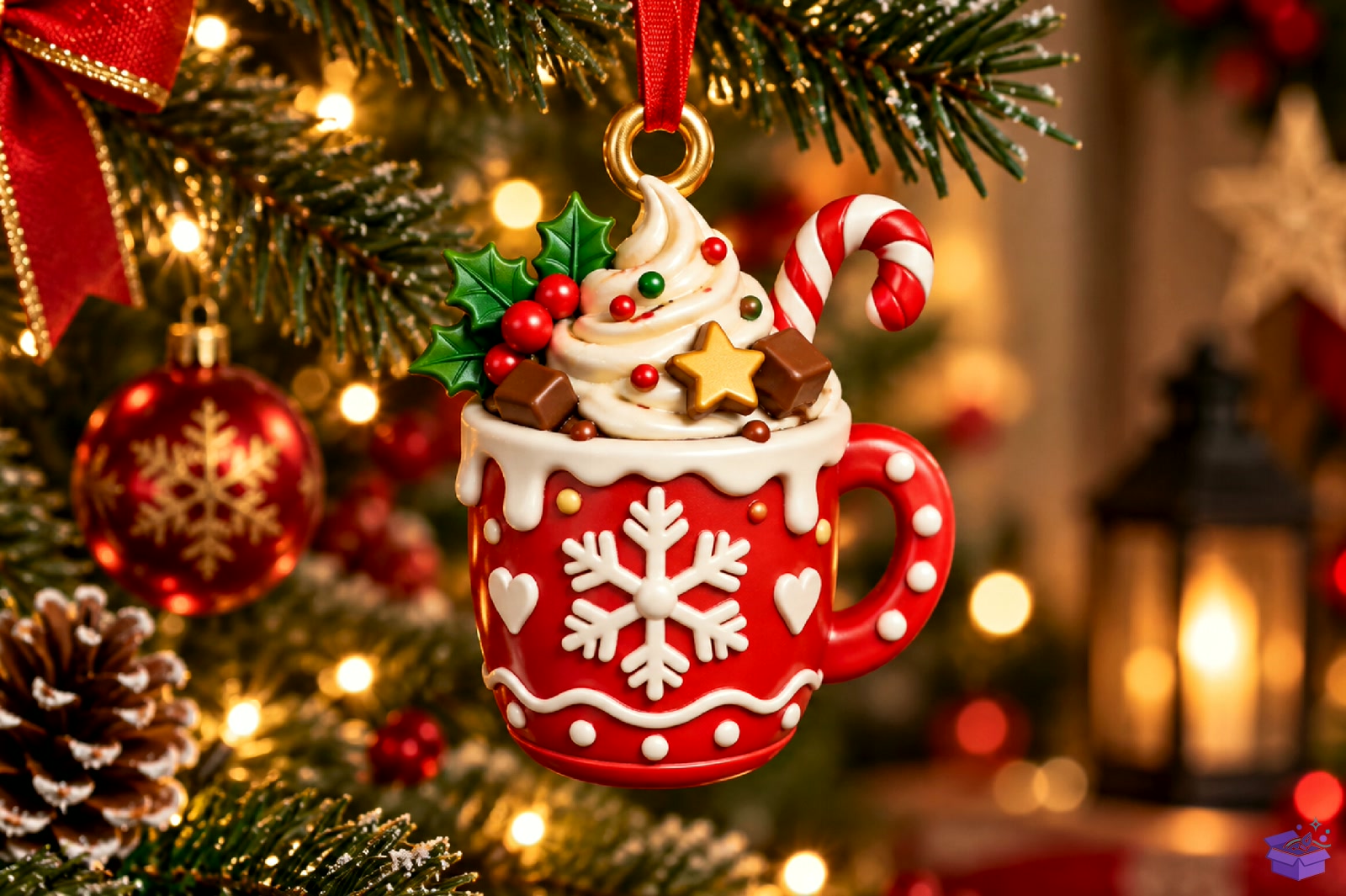 Yılbaşı Cocoa Mug Süs STL - 3D Baskı ve Model Dosyası (STL, OBJ, 3MF) - detaylı önizleme 4