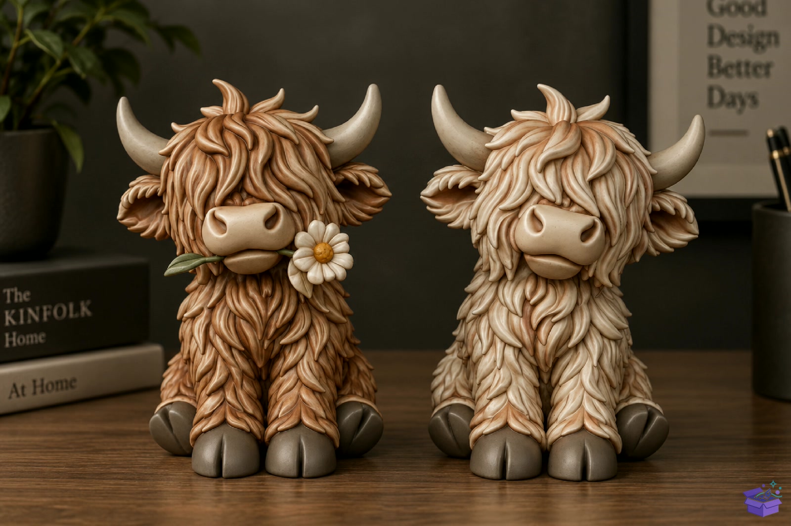 Cute Highland Cow 3D STL - 3D Baskı ve Model Dosyası (STL, OBJ, 3MF) - detaylı önizleme 4