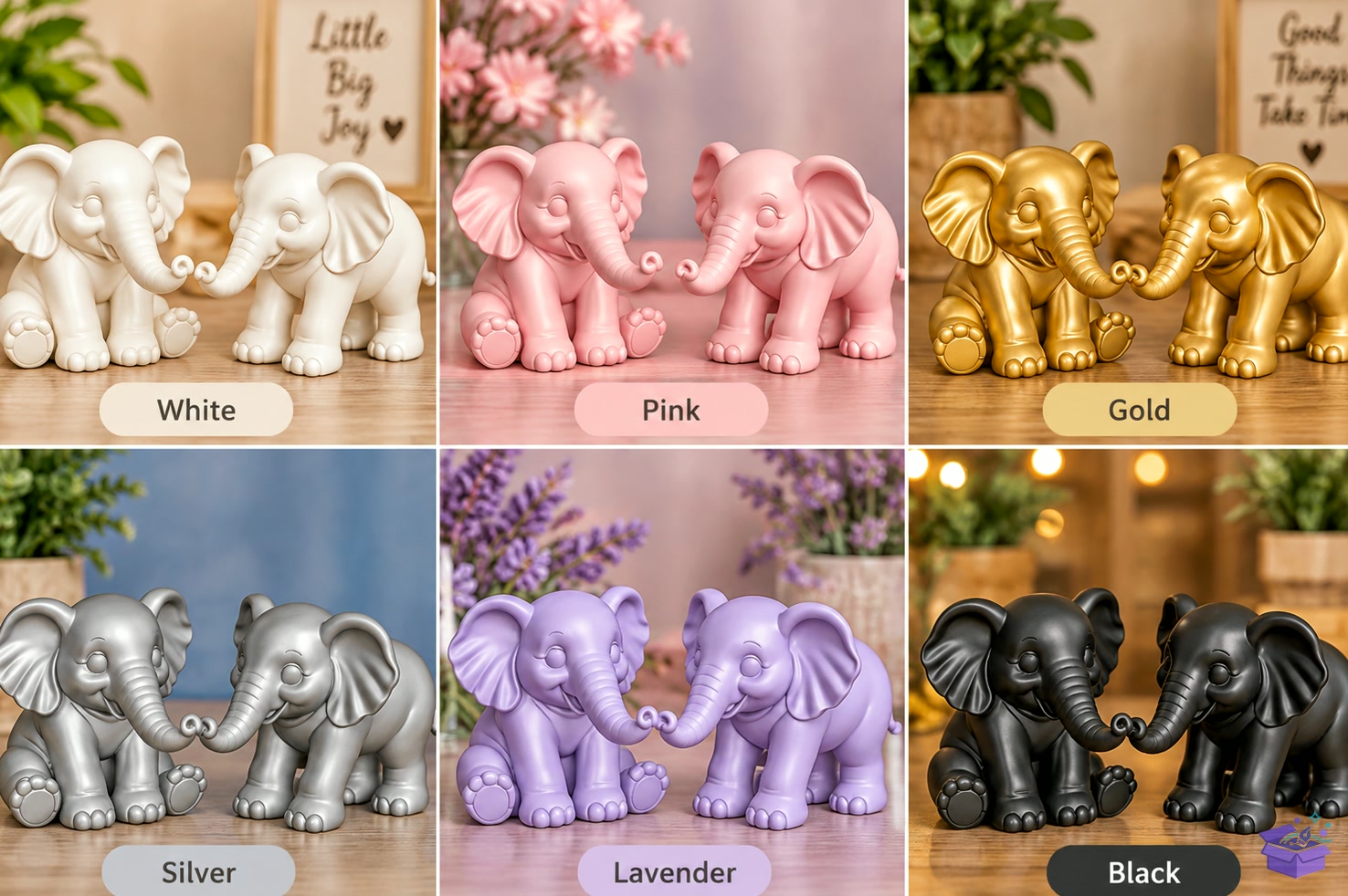 Cute Baby Elephant 3D STL Duo - 3D Baskı ve Model Dosyası (STL, OBJ, 3MF) - detaylı önizleme 2