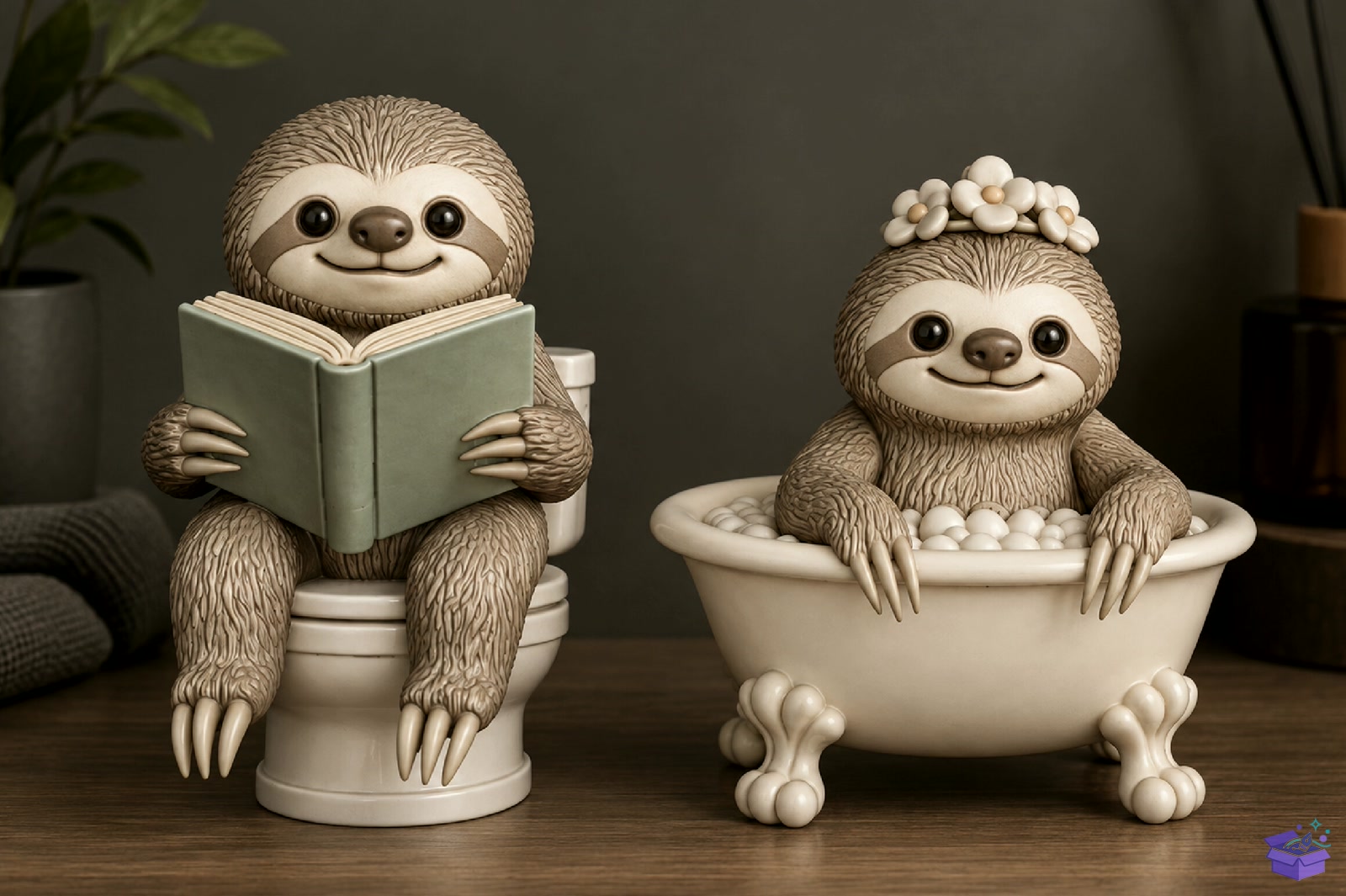 Cute Bathroom Sloth 3D STL - 3D Baskı ve Model Dosyası (STL, OBJ, 3MF) - 3D Baskı İndir (STL, OBJ, 3MF)