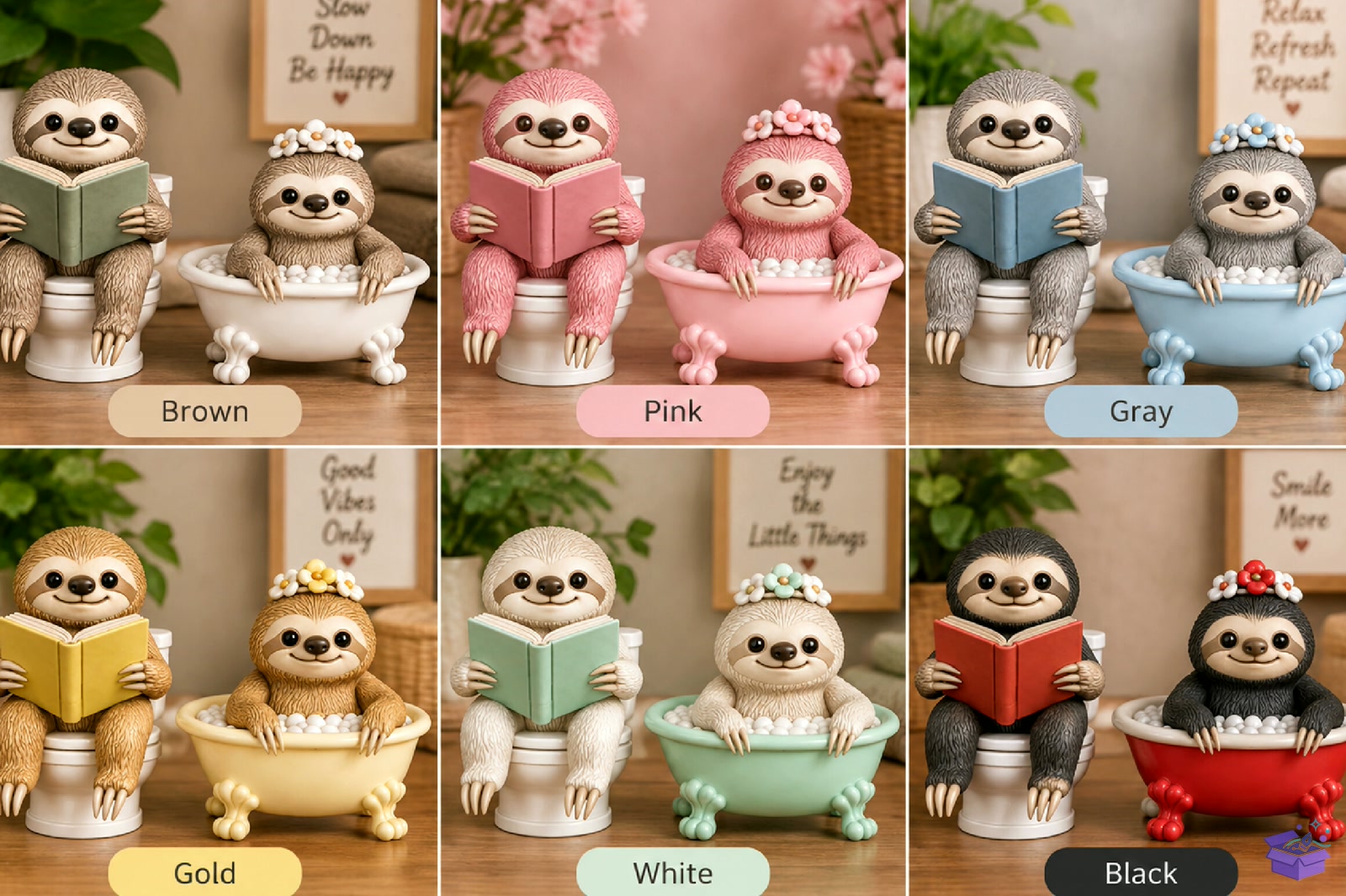 Cute Bathroom Sloth 3D STL - 3D Baskı ve Model Dosyası (STL, OBJ, 3MF) - detaylı önizleme 2