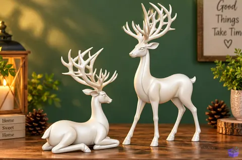Modern Ren Geyiği Pair 3D STL Print File - 3D Baskı ve Model Dosyası (STL, OBJ, 3MF) - 3D Baskı  İndir (STL, OBJ, 3MF)