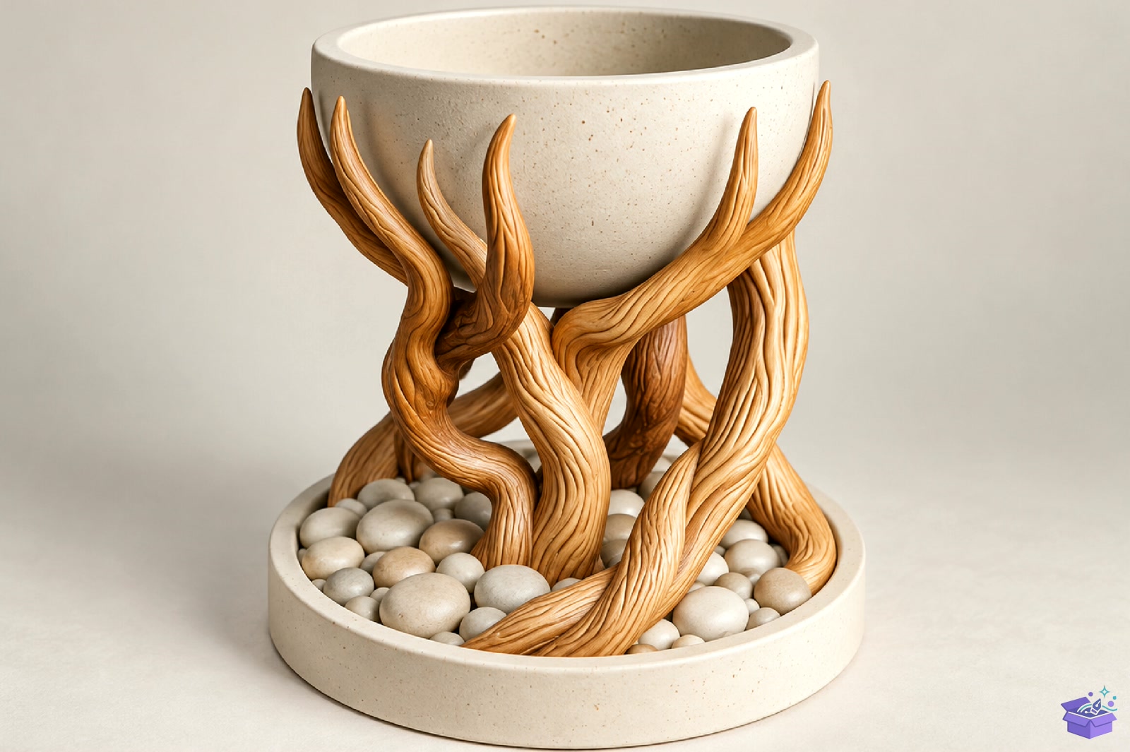 Ağaç Root Plant Pot 3D STL - 3D Baskı ve Model Dosyası (STL, OBJ, 3MF) - detaylı önizleme 3