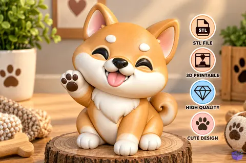 Cute Puppy STL - 3D Baskı ve Model Dosyası (STL, OBJ, 3MF) - 3D Baskı  İndir (STL, OBJ, 3MF)