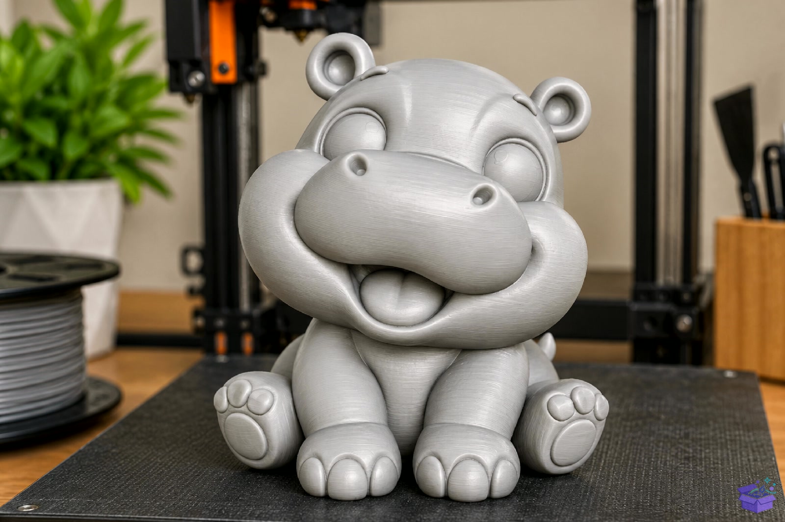 Cute Hippo 3D Baskı STL - 3D Baskı ve Model Dosyası (STL, OBJ, 3MF) - detaylı önizleme 3