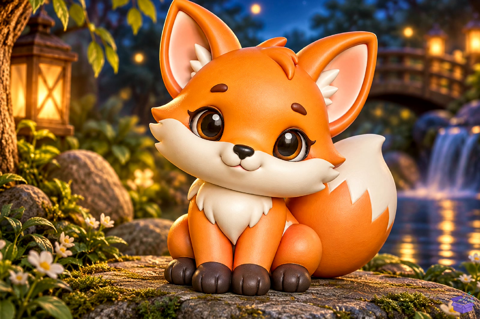 Cute Fox STL - 3D Baskı ve Model Dosyası (STL, OBJ, 3MF) - detaylı önizleme 2