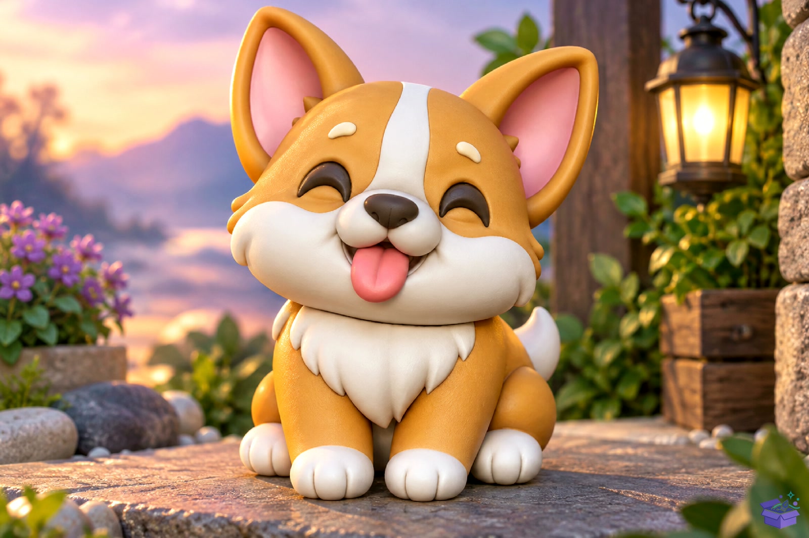 Cute Corgi Puppy Model STL - 3D Baskı ve Model Dosyası (STL, OBJ, 3MF) - detaylı önizleme 2