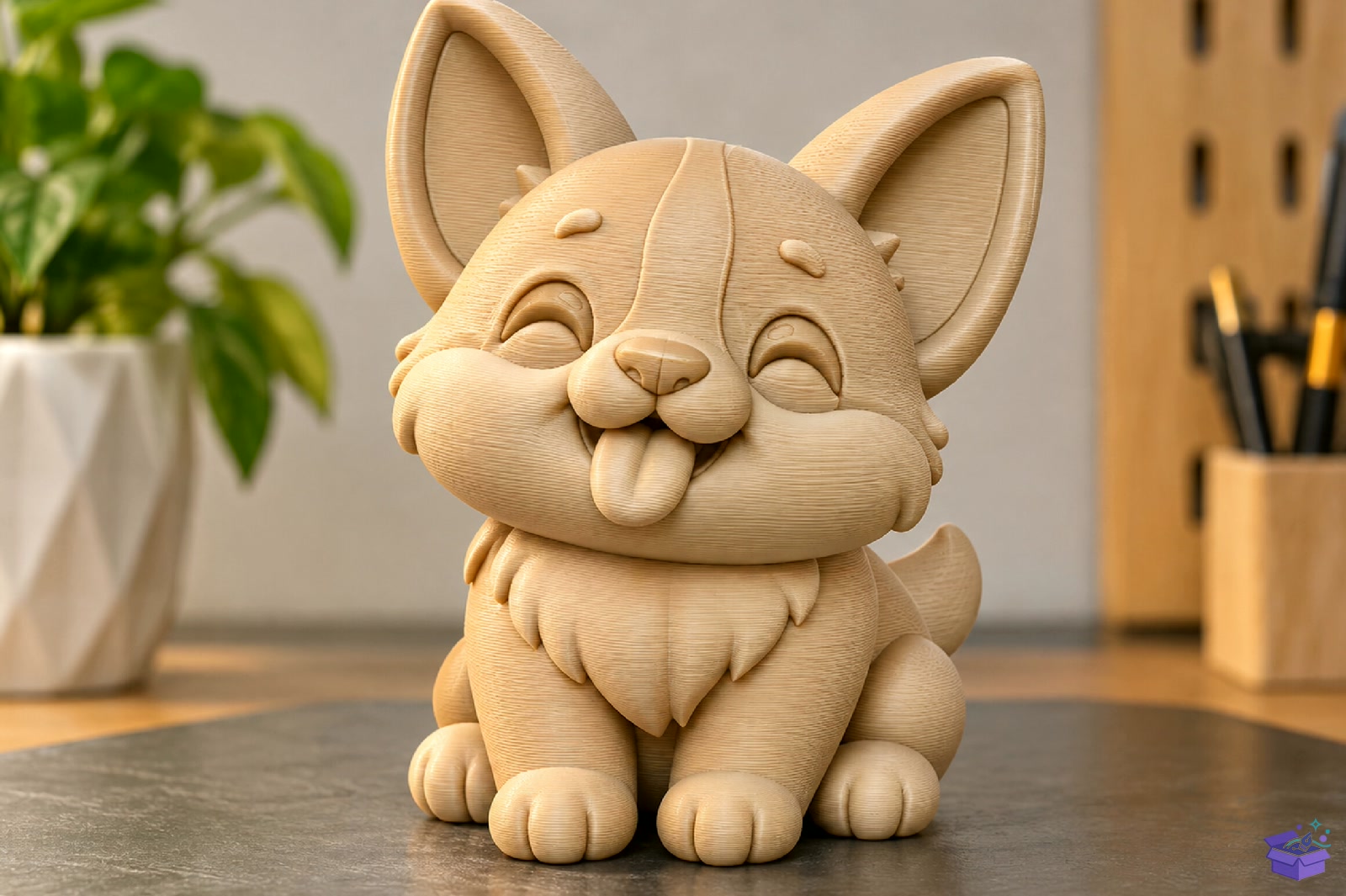 Cute Corgi Puppy Model STL - 3D Baskı ve Model Dosyası (STL, OBJ, 3MF) - detaylı önizleme 3