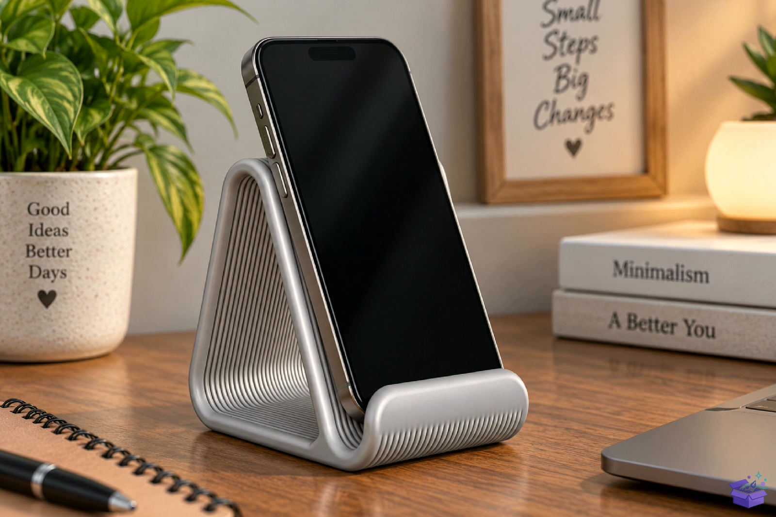 Minimalist Smartphone Tutucu STL - 3D Baskı ve Model Dosyası (STL, OBJ, 3MF) - detaylı önizleme 3