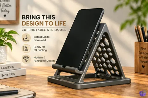 Honeycomb Telefon Standı STL - 3D Baskı ve Model Dosyası (STL, OBJ, 3MF) - 3D Baskı  İndir (STL, OBJ, 3MF)