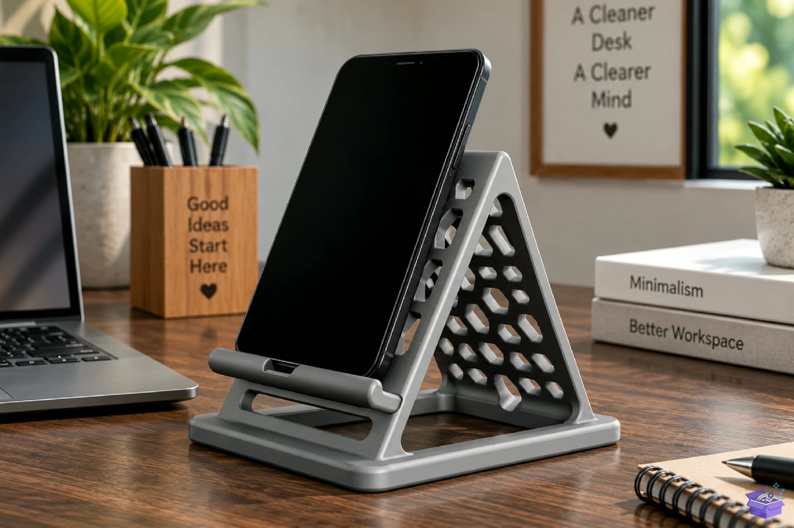 Honeycomb Telefon Standı STL - 3D Baskı ve Model Dosyası (STL, OBJ, 3MF) - detaylı önizleme 3