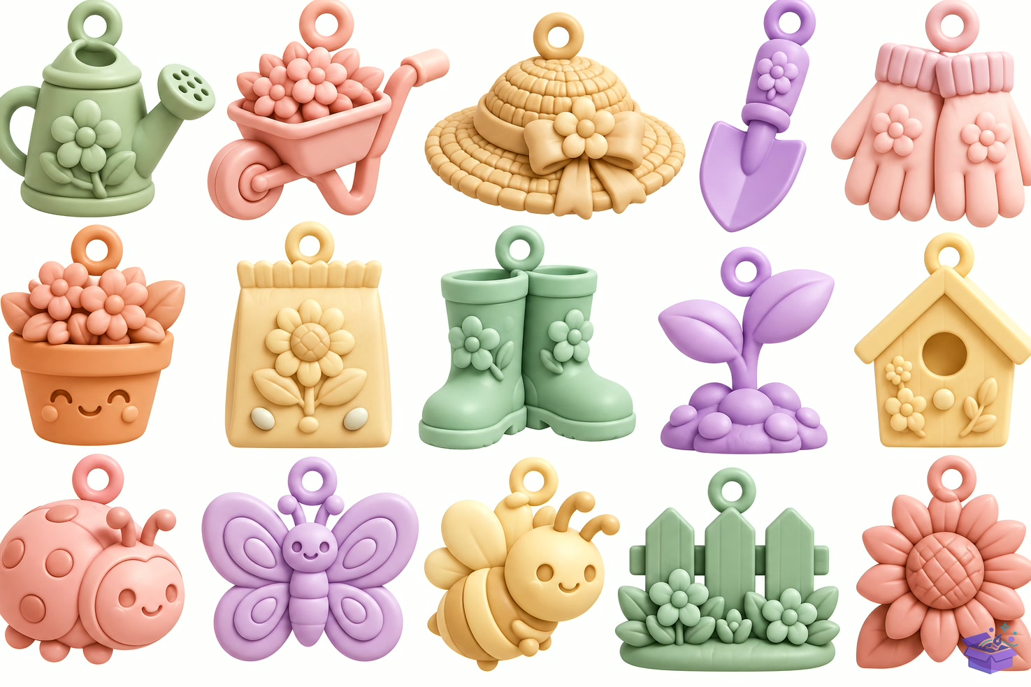 Pastel Garden Charm STL 3D Baskı - 3D Baskı ve Model Dosyası (STL, OBJ, 3MF) - detaylı önizleme 3
