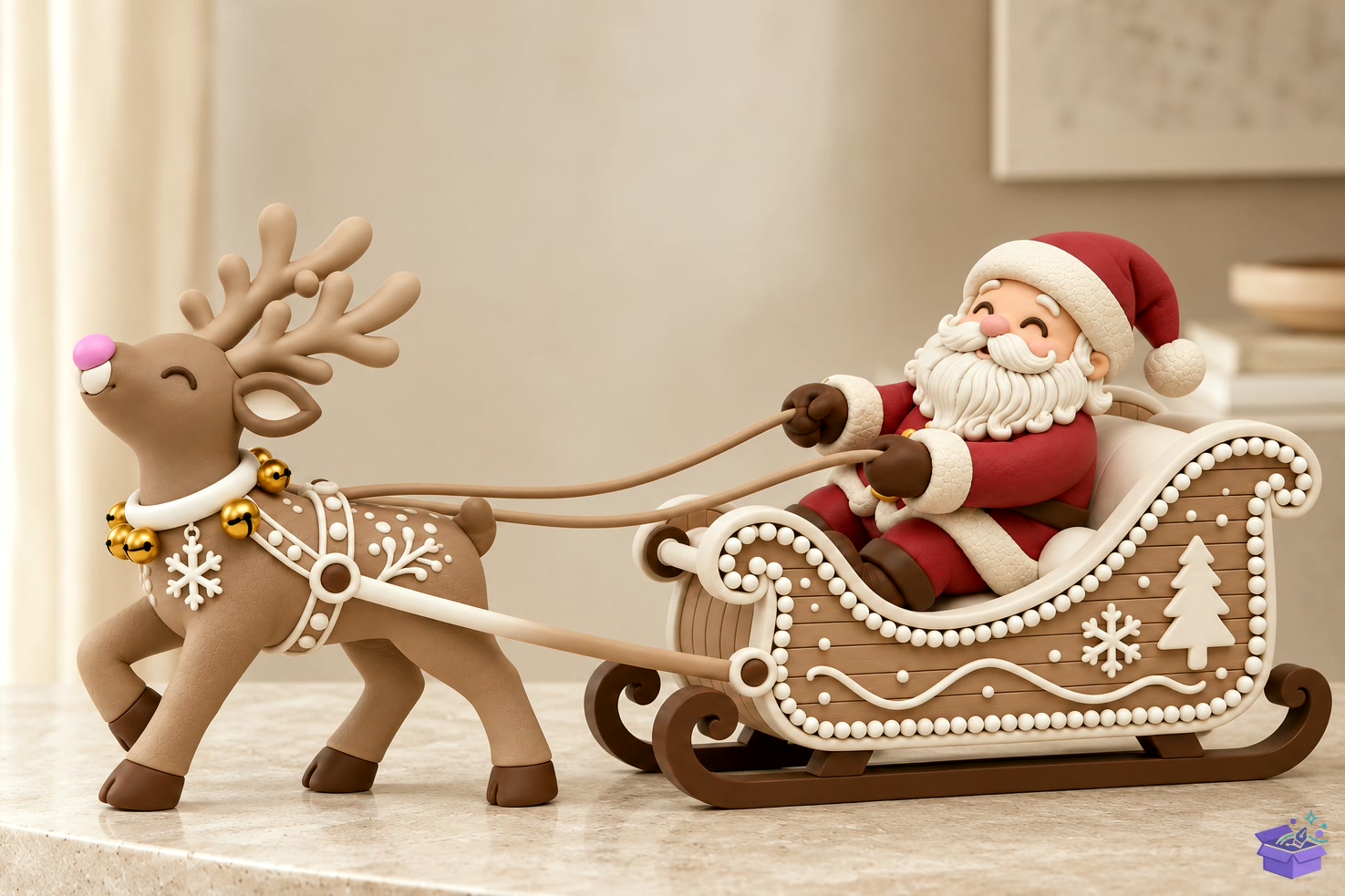 STL 3D Baskı Yılbaşı Sleigh - 3D Baskı ve Model Dosyası (STL, OBJ, 3MF) - detaylı önizleme 2
