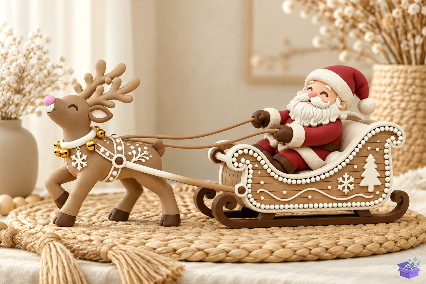 STL 3D Baskı Yılbaşı Sleigh - 3D Baskı ve Model Dosyası (STL, OBJ, 3MF) - detaylı önizleme 3