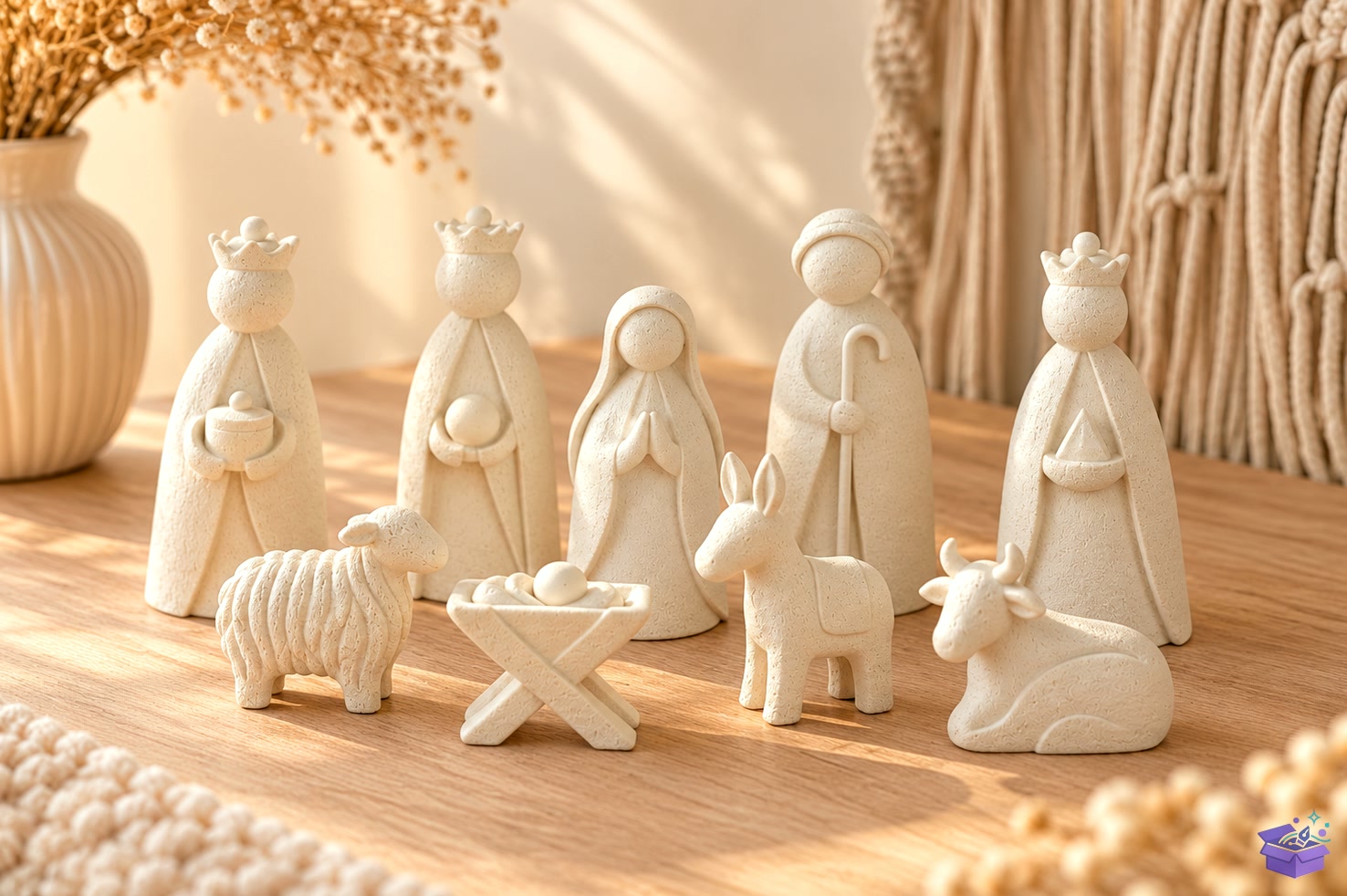 STL 3D Baskı Yılbaşı Nativity Scene - 3D Baskı ve Model Dosyası (STL, OBJ, 3MF) - detaylı önizleme 3
