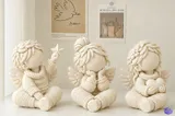 Sevimli Yılbaşı Melek Figürleri - 3D Baskı ve Model Dosyası (STL) - detaylı önizleme 3