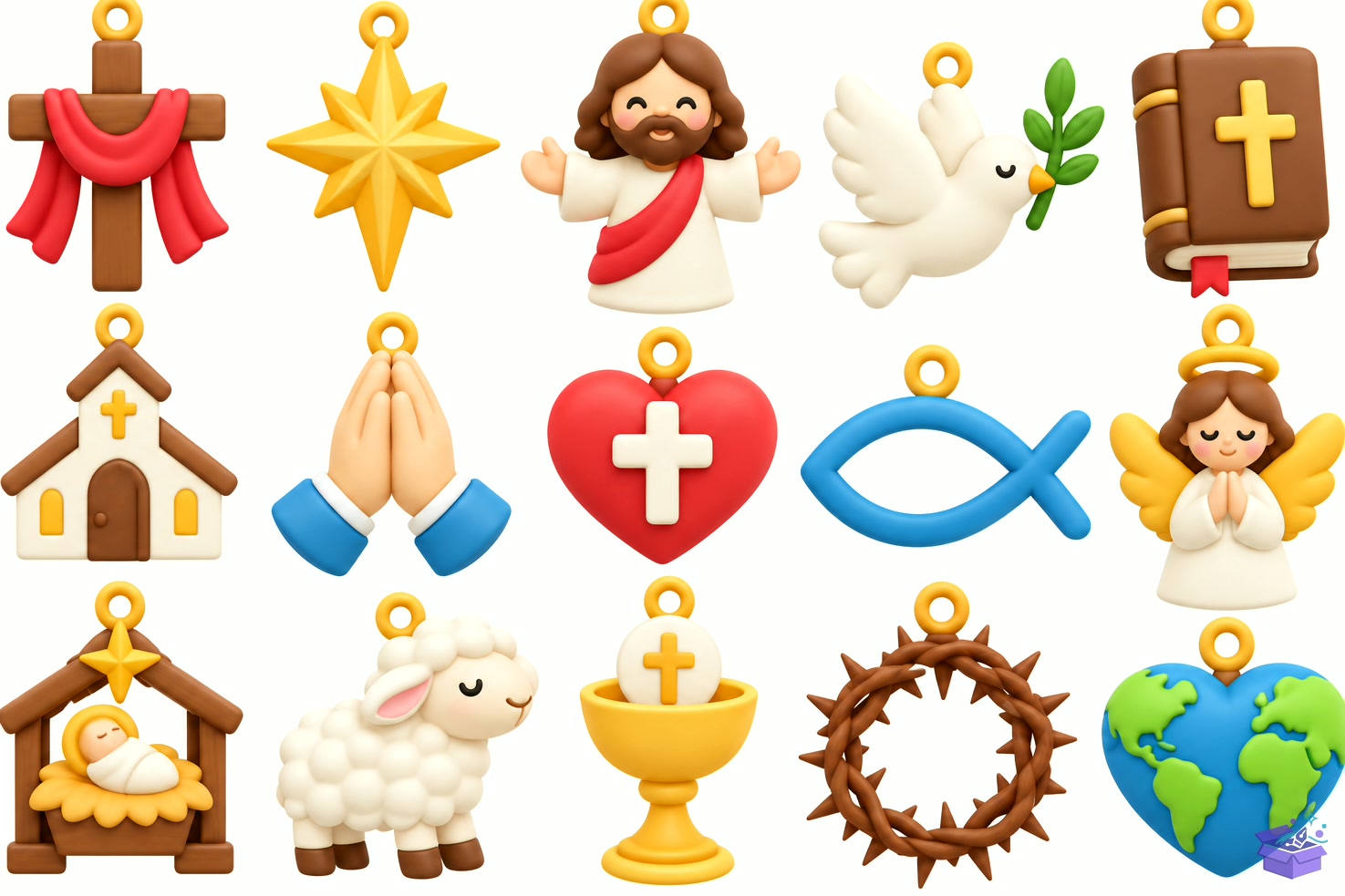 Christian Religious Süs STL 3D - 3D Baskı ve Model Dosyası (STL, OBJ, 3MF) - detaylı önizleme 3