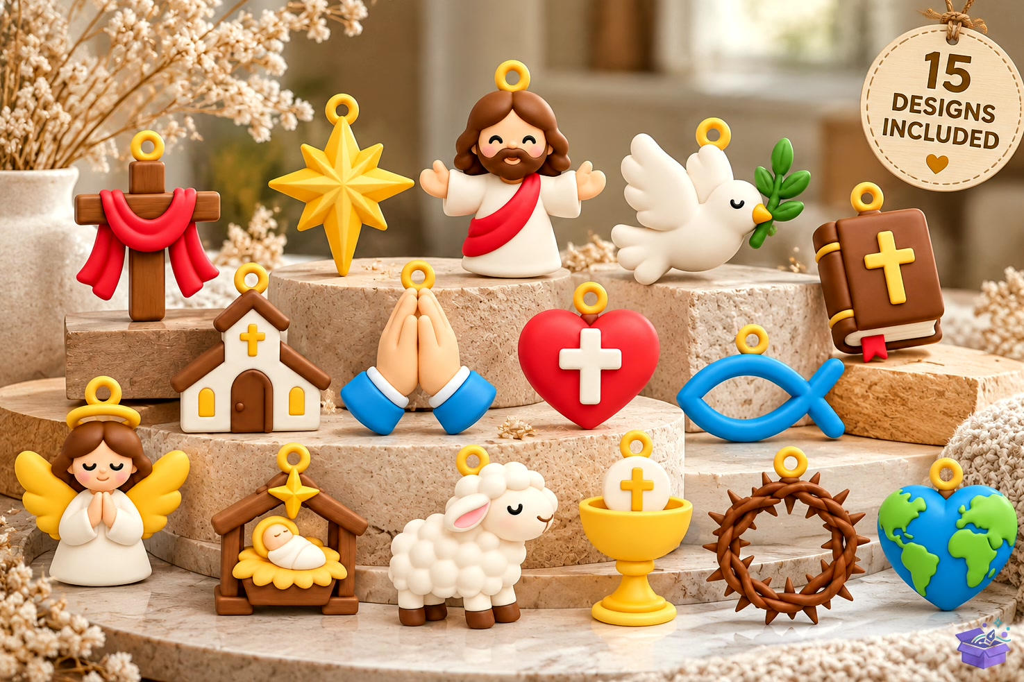 Christian Religious Süs STL 3D - 3D Baskı ve Model Dosyası (STL, OBJ, 3MF) - detaylı önizleme 5