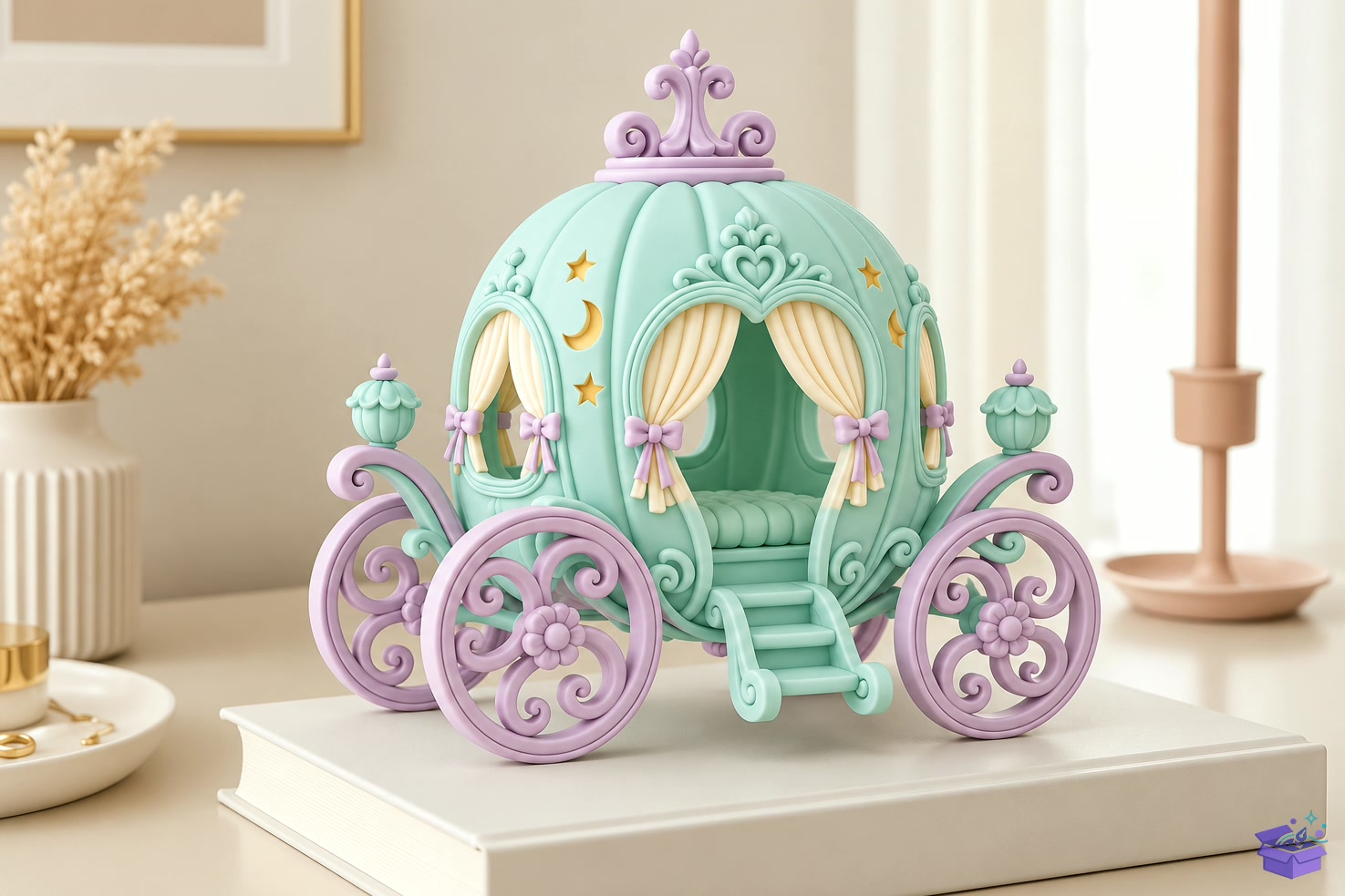 Fairytale Princess Carriage STL Model - 3D Baskı ve Model Dosyası (STL, OBJ, 3MF) - detaylı önizleme 4