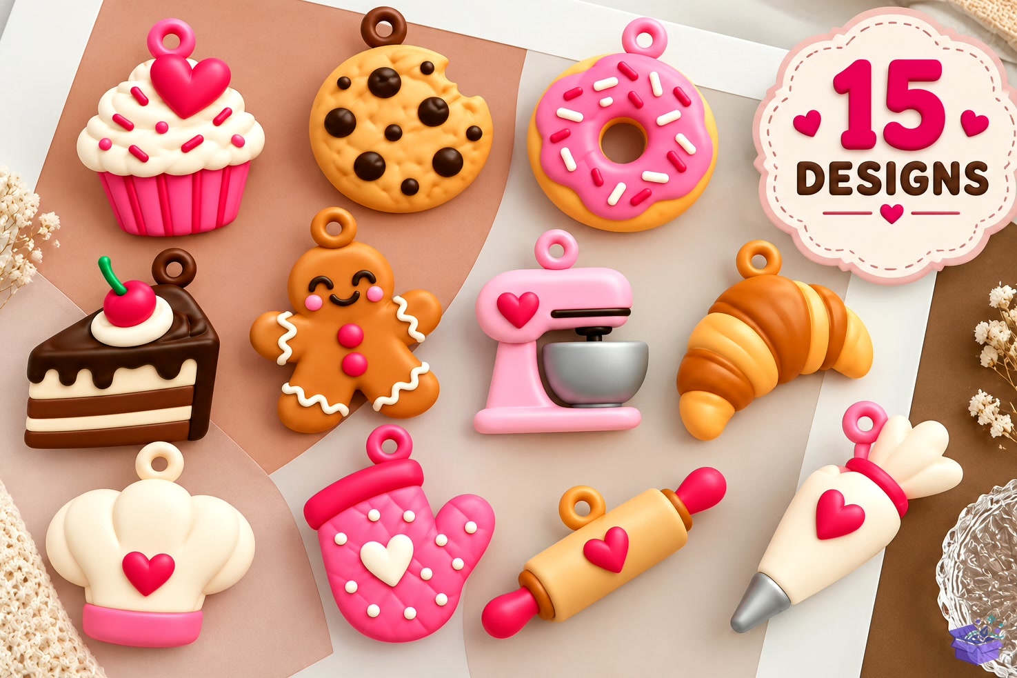 Valentine’s Day Baking Süs STL 3D - 3D Baskı ve Model Dosyası (STL, OBJ, 3MF) - detaylı önizleme 4