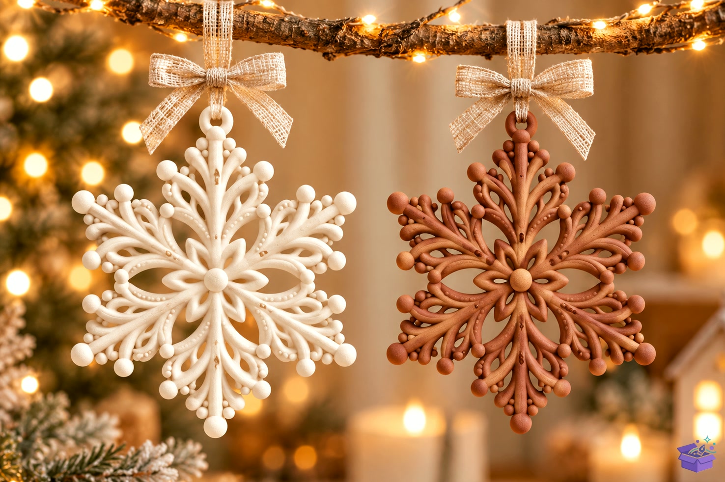Elegant Snowflake Süs STL - 3D Baskı ve Model Dosyası (STL, OBJ, 3MF) - detaylı önizleme 2