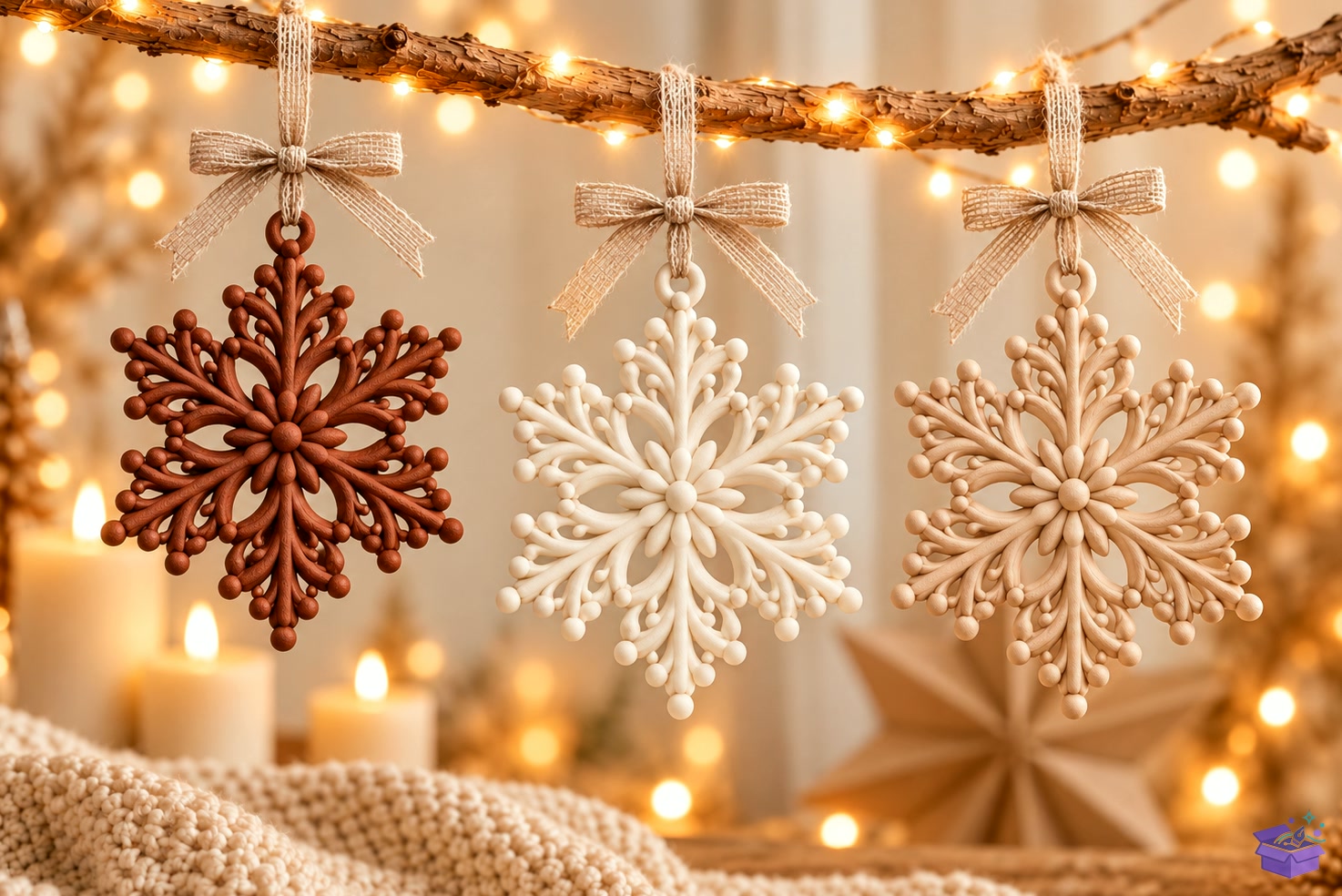 Elegant Snowflake Süs STL - 3D Baskı ve Model Dosyası (STL, OBJ, 3MF) - detaylı önizleme 3