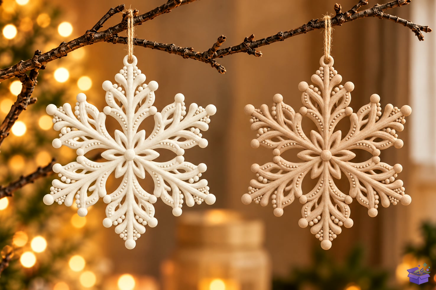 Elegant Snowflake Süs STL - 3D Baskı ve Model Dosyası (STL, OBJ, 3MF) - detaylı önizleme 4