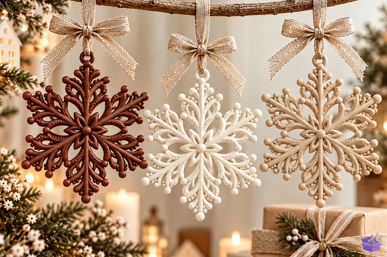 Elegant Snowflake Süs STL - 3D Baskı ve Model Dosyası (STL, OBJ, 3MF) - detaylı önizleme 5
