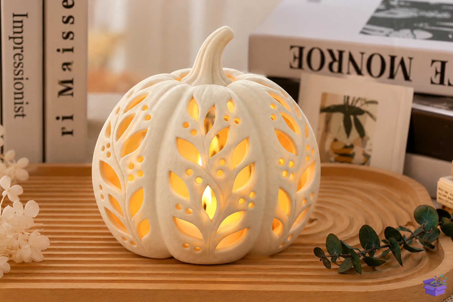 STL 3D Baskı Pumpkin Fener - 3D Baskı ve Model Dosyası (STL, OBJ, 3MF) - detaylı önizleme 4