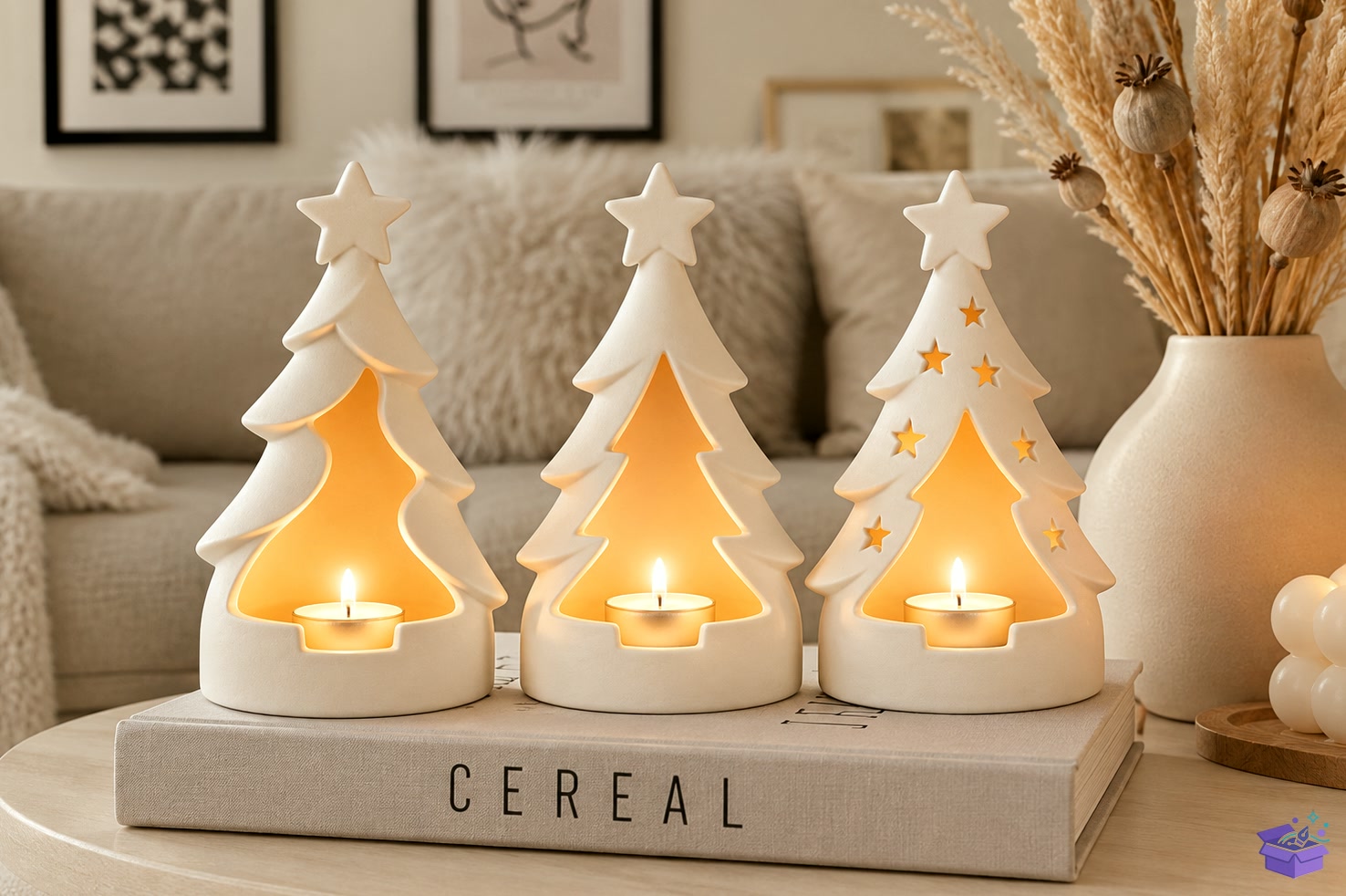 Yılbaşı Ağacı Tealight Tutucu STL - 3D Baskı ve Model Dosyası (STL, OBJ, 3MF) - detaylı önizleme 3