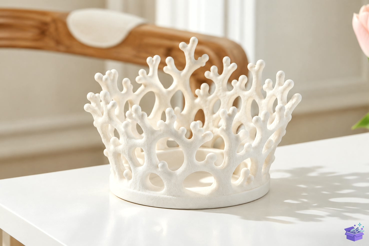 Coral Branch Tealight Tutucu STL - 3D Baskı ve Model Dosyası (STL, OBJ, 3MF) - detaylı önizleme 2