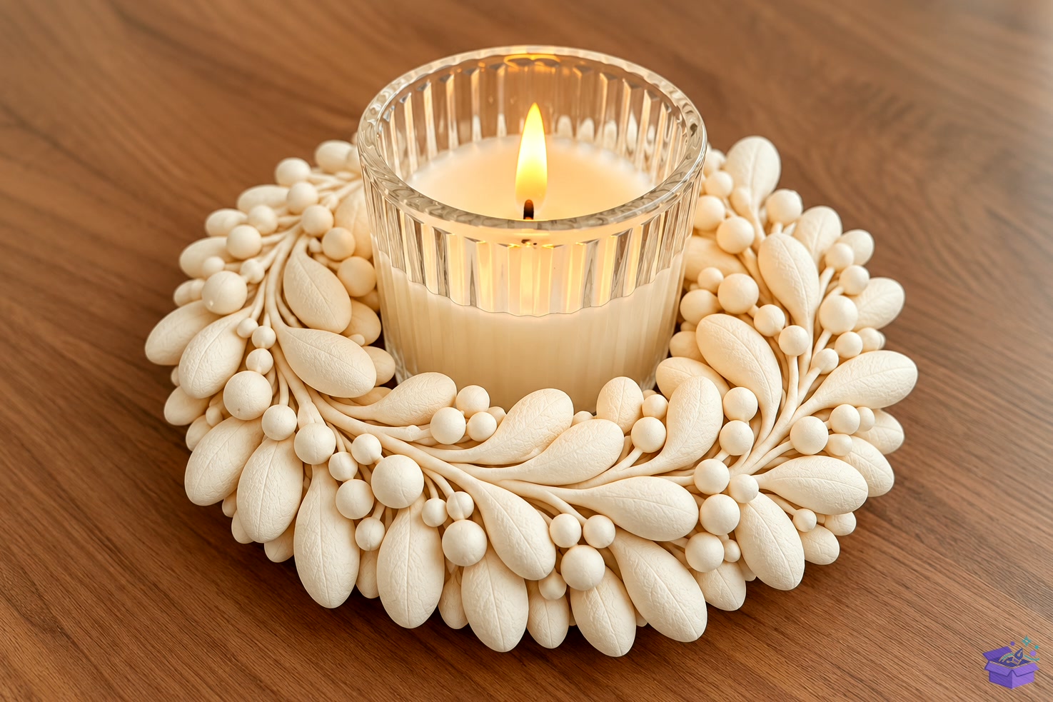 Botanical Yılbaşı Wreath STL - 3D Baskı ve Model Dosyası (STL, OBJ, 3MF) - detaylı önizleme 2
