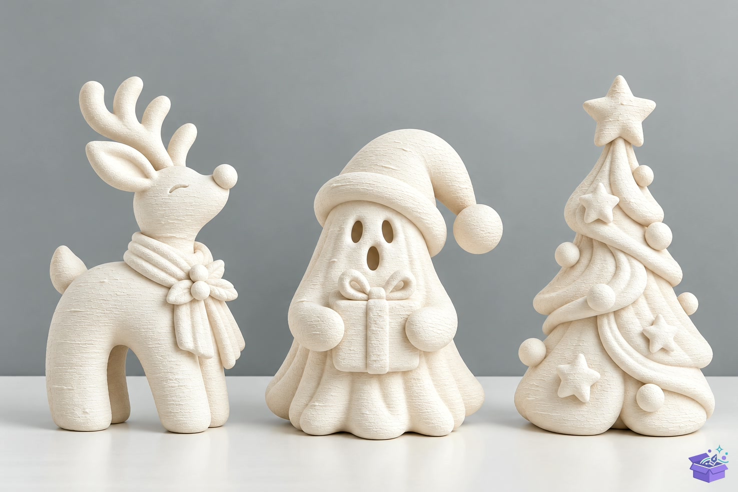Yılbaşı Ren Geyiği Ghost Ağaç STL - 3D Baskı ve Model Dosyası (STL, OBJ, 3MF) - detaylı önizleme 2