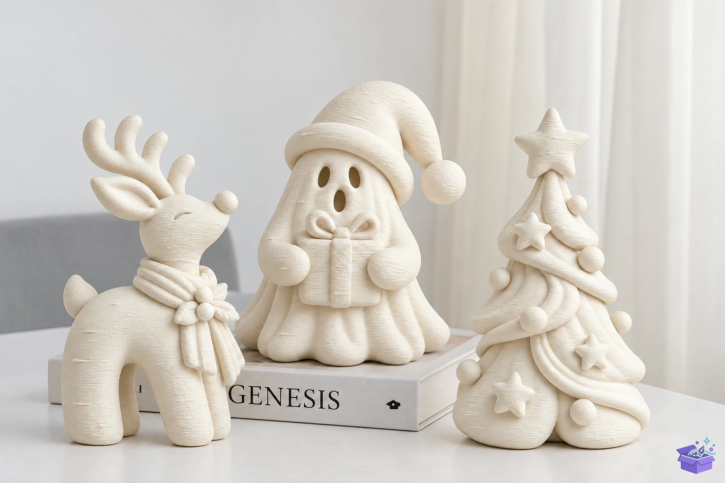 Yılbaşı Ren Geyiği Ghost Ağaç STL - 3D Baskı ve Model Dosyası (STL, OBJ, 3MF) - detaylı önizleme 3