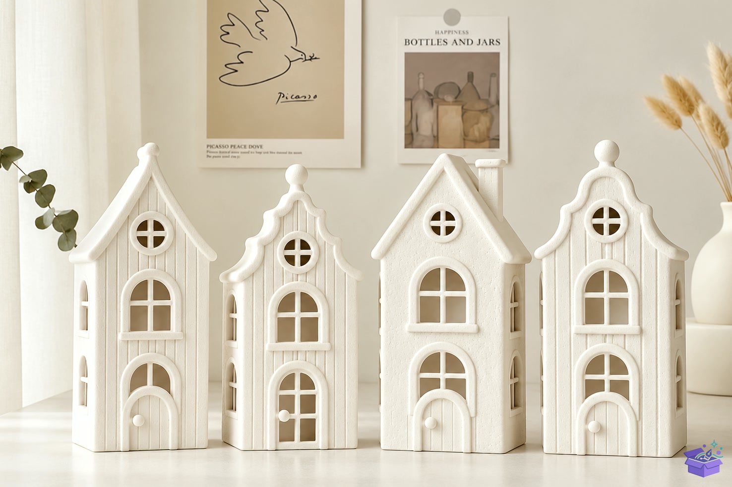 Jordaan Houses Decor STL 3D Baskı - 3D Baskı ve Model Dosyası (STL, OBJ, 3MF) - detaylı önizleme 3
