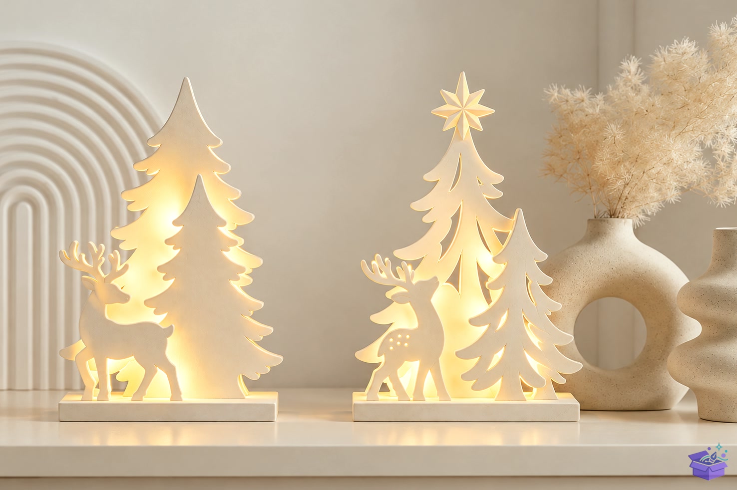 Yılbaşı Geyik Forest Light STL - 3D Baskı ve Model Dosyası (STL, OBJ, 3MF) - detaylı önizleme 2
