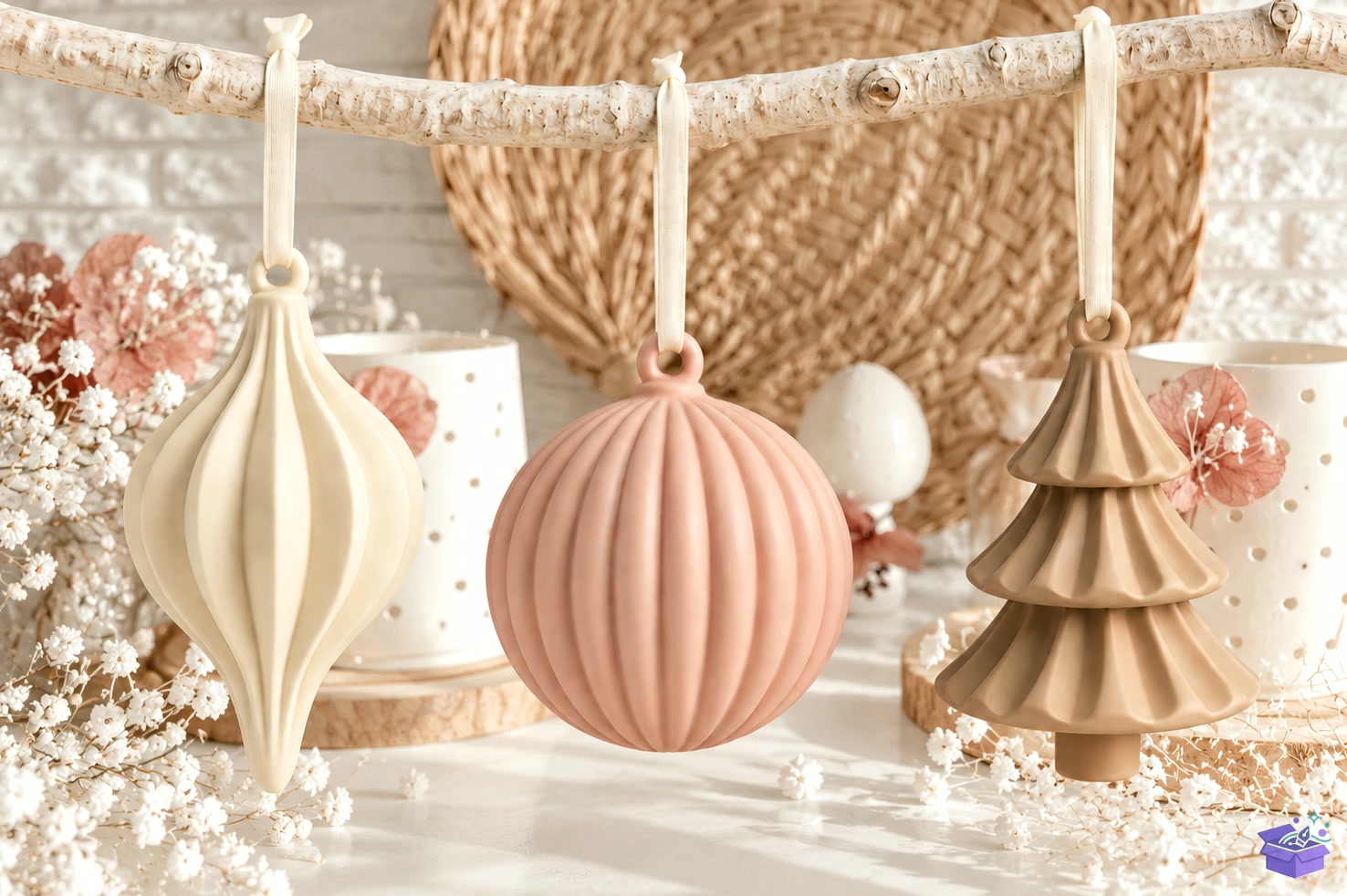 Yılbaşı Ağaç Süsü Trio STL - 3D Baskı ve Model Dosyası (STL, OBJ, 3MF) - detaylı önizleme 4