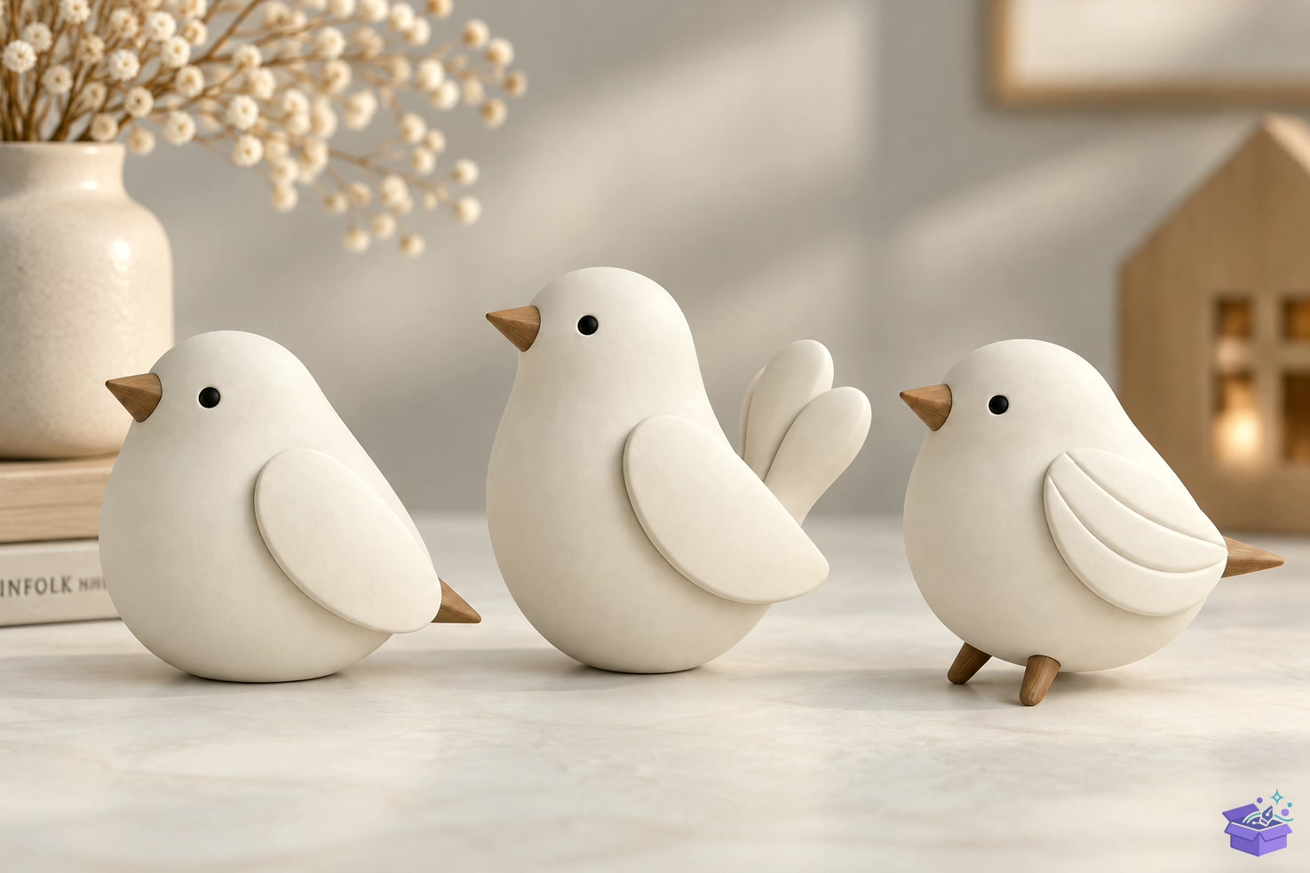 Minimal Kuş Figürü Family 3D STL - 3D Baskı ve Model Dosyası (STL, OBJ, 3MF) - detaylı önizleme 2