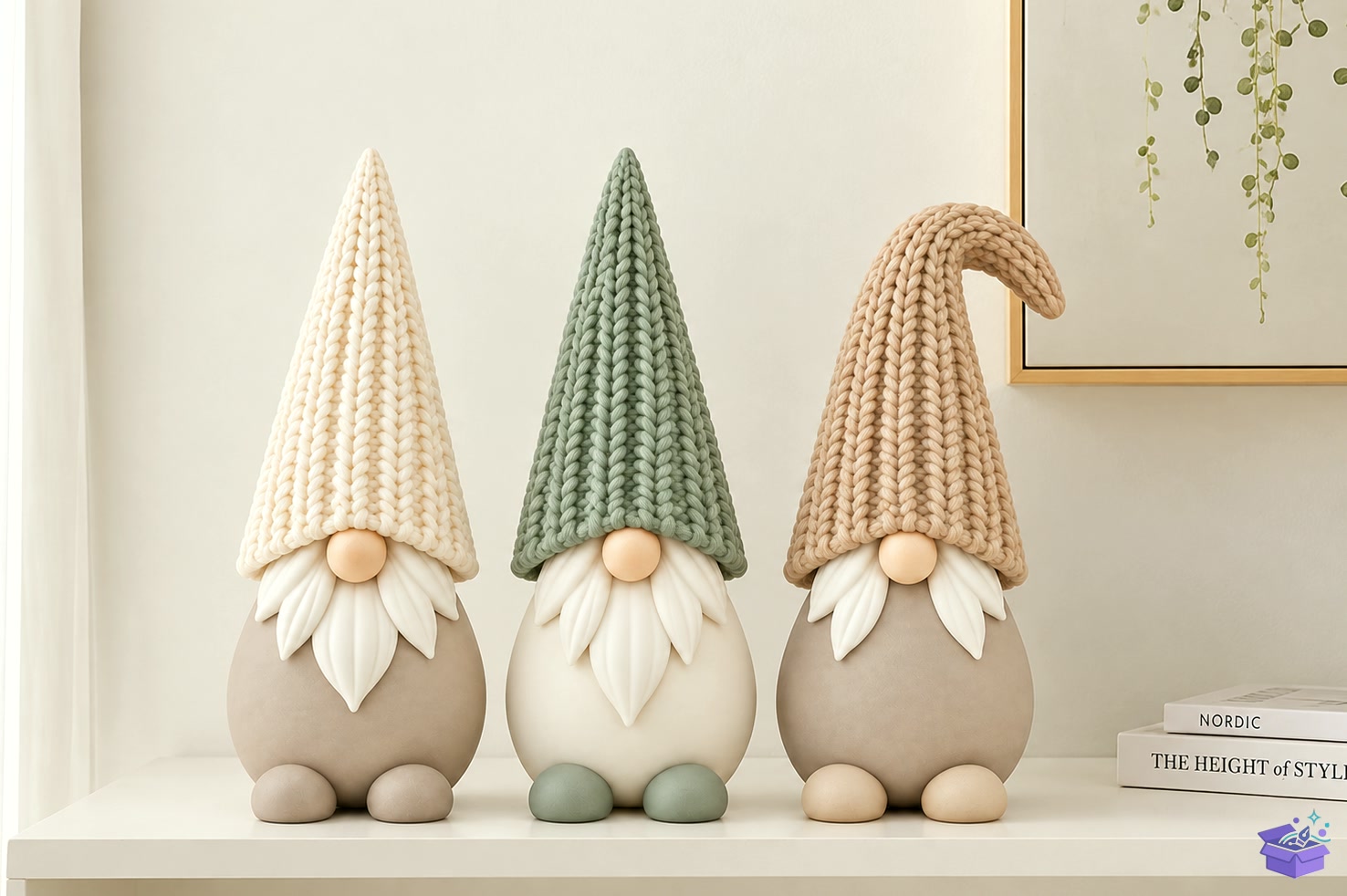 Knitted Gnome Trio 3D STL - 3D Baskı ve Model Dosyası (STL, OBJ, 3MF) - detaylı önizleme 3