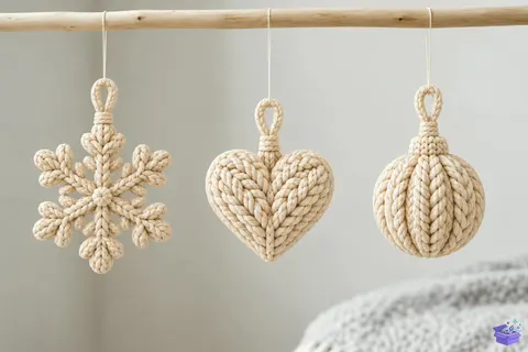 Knitted Yılbaşı Ağaç Süsü Trio STL - 3D Baskı ve Model Dosyası (STL, OBJ, 3MF) - 3D Baskı İndir (STL, OBJ, 3MF)