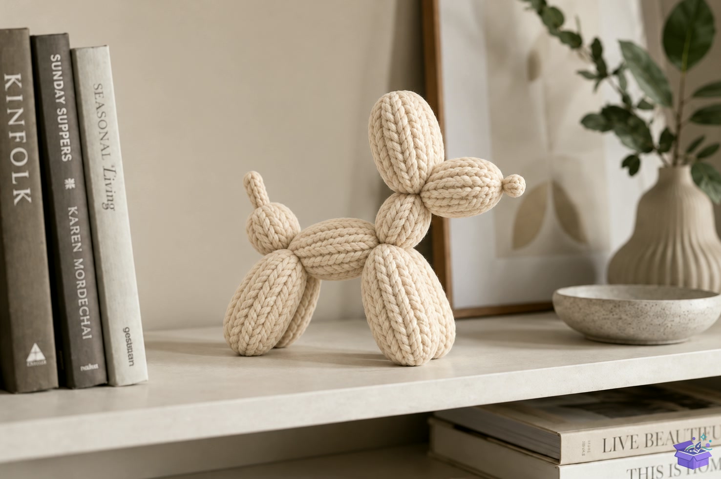 Knitted Balloon Köpek STL Sculpture - 3D Baskı ve Model Dosyası (STL, OBJ, 3MF) - detaylı önizleme 2