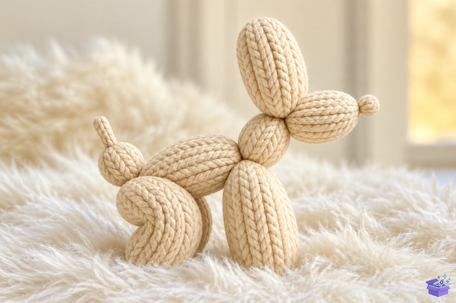 Knitted Balloon Köpek STL Sculpture - 3D Baskı ve Model Dosyası (STL, OBJ, 3MF) - detaylı önizleme 5