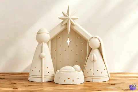 STL 3D Baskı Nativity Scene - 3D Baskı ve Model Dosyası (STL, OBJ, 3MF) - 3D Baskı İndir (STL, OBJ, 3MF)