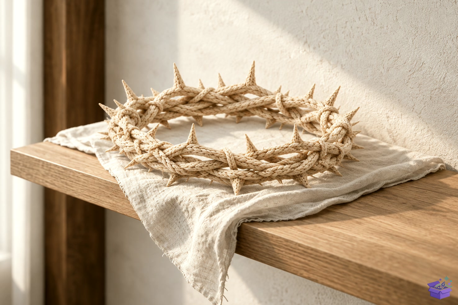 STL 3D Baskı Knitted Crown Of Thorns - 3D Baskı ve Model Dosyası (STL, OBJ, 3MF) - detaylı önizleme 3