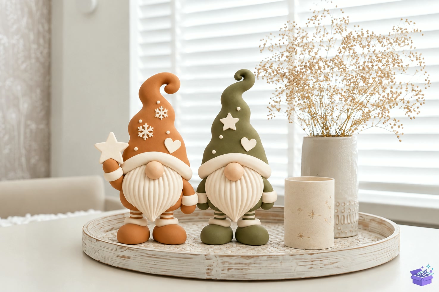 STL 3D Yılbaşı Gnome Duo Decor - 3D Baskı ve Model Dosyası (STL, OBJ, 3MF) - detaylı önizleme 6