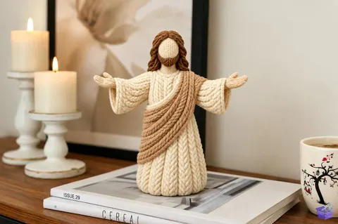 STL 3D Baskı Knitted Jesus Figurine - 3D Baskı ve Model Dosyası (STL, OBJ, 3MF) - 3D Baskı İndir (STL, OBJ, 3MF)